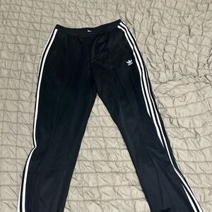 Adidas Women’s black  Track Pants Joggers with White Stripes Sweat pants